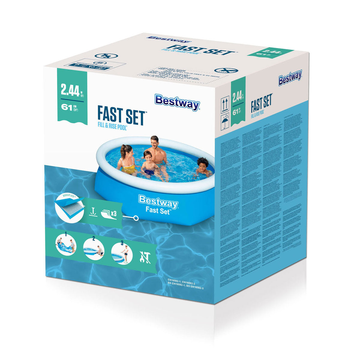 Bestway fast set zwembad, 244cm
