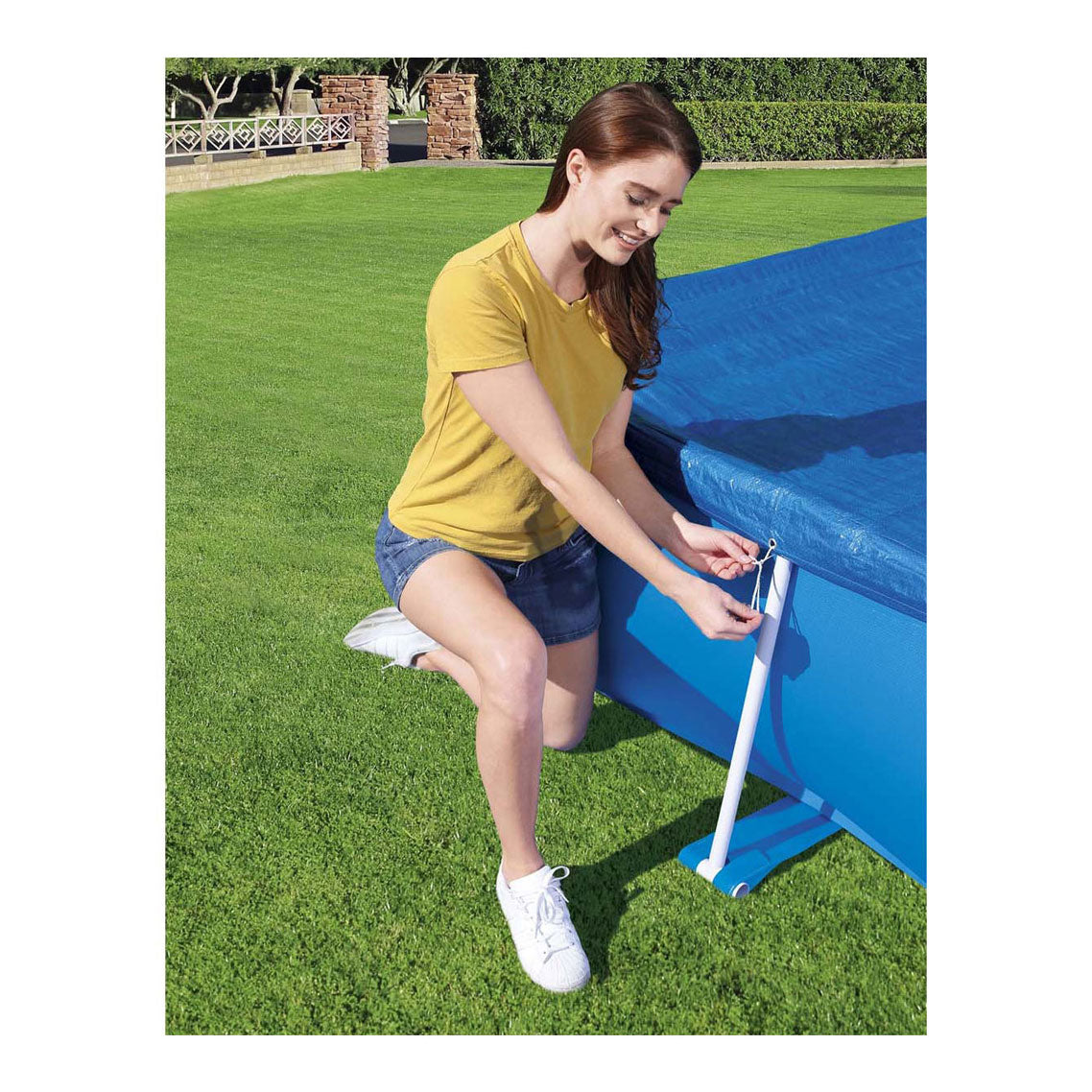 Bestway afdekzeil steel pro rechthoek, 259cm
