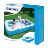 Bestway familiebad rechthoek blue deluxe 305cm