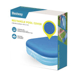 Bestway familiebad afdekzeil rechthoek, 262cm