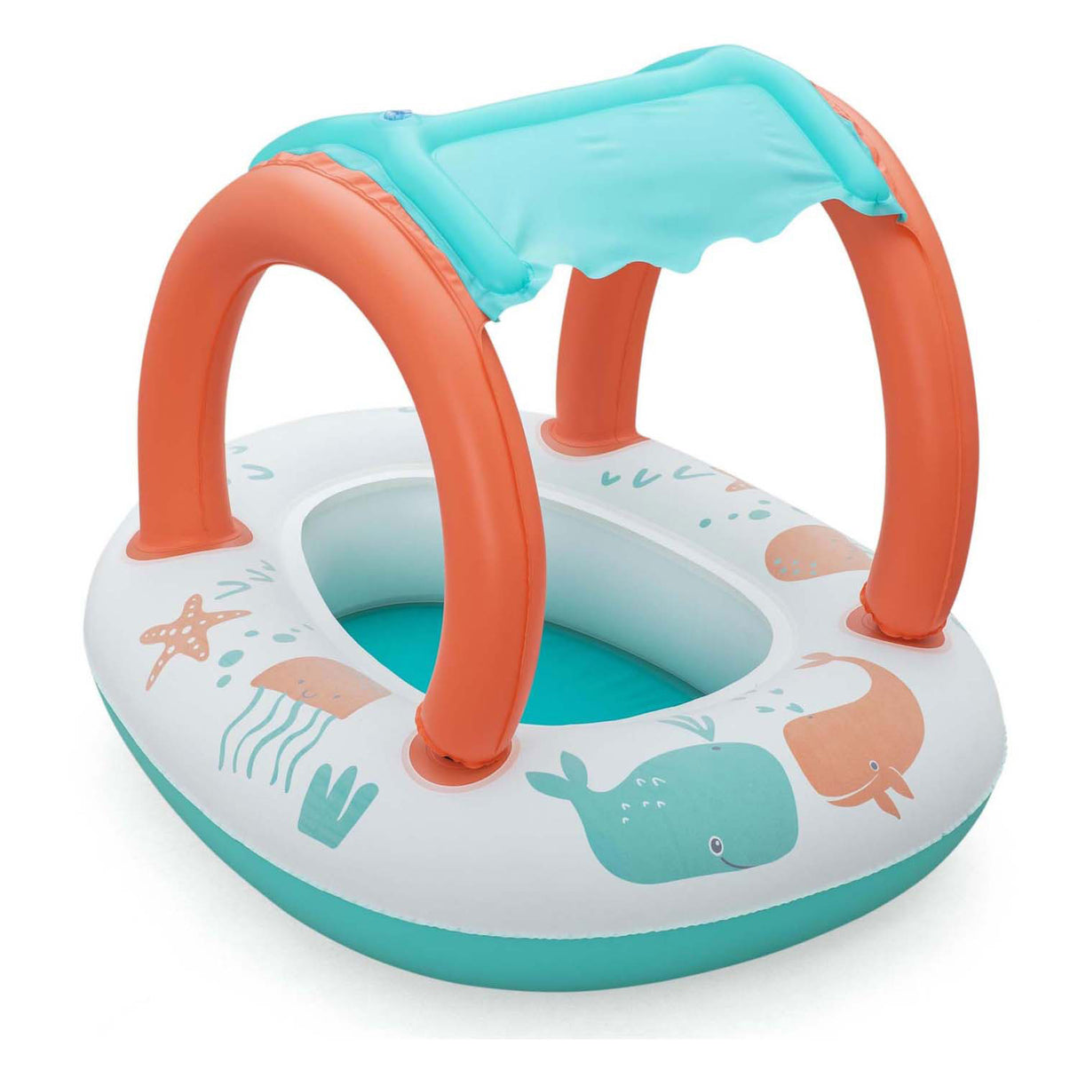 Bestway baby boot comfort push met uv zonnescherm