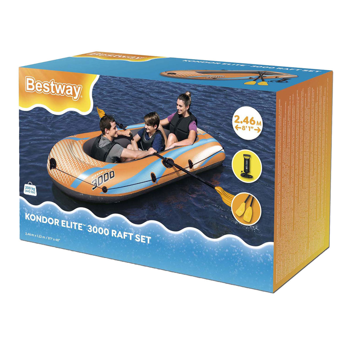 Bestway boot kondor elite 3000 set opblaasbaar