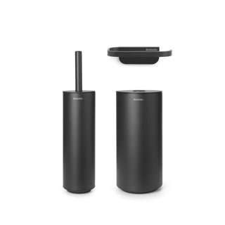Brabantia mindset toiletaccessoires, set van 3 mineral infinite grey