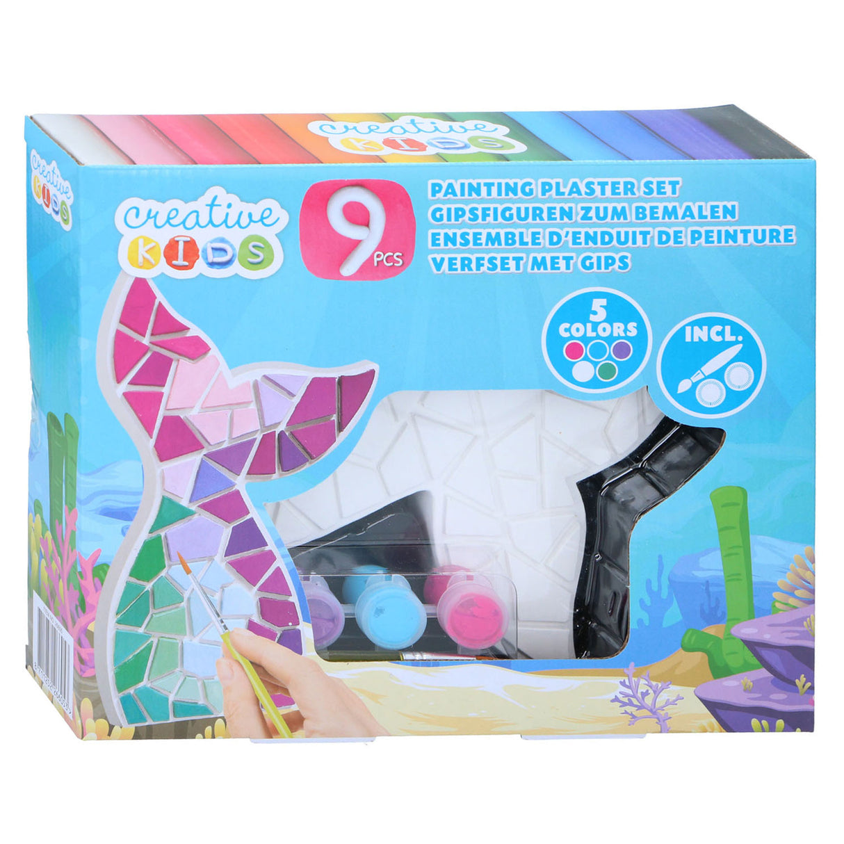 Gips schilderen patronen, 9dlg.
