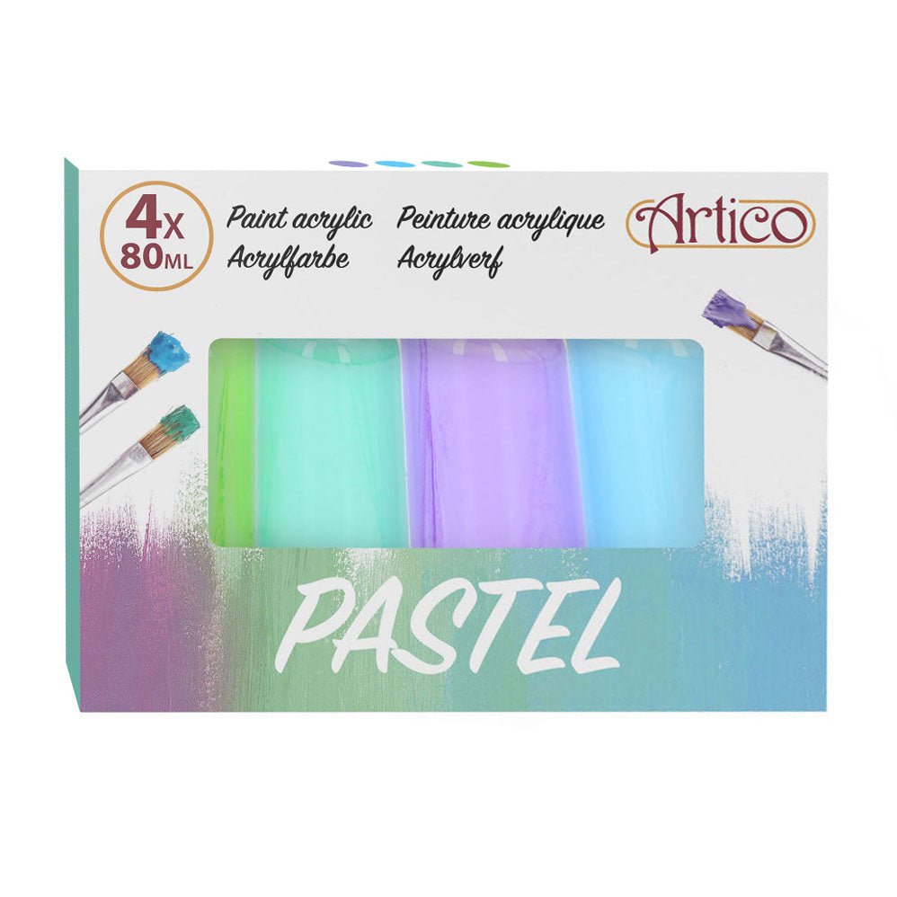 Acrylverf Pastel, 4dlg.