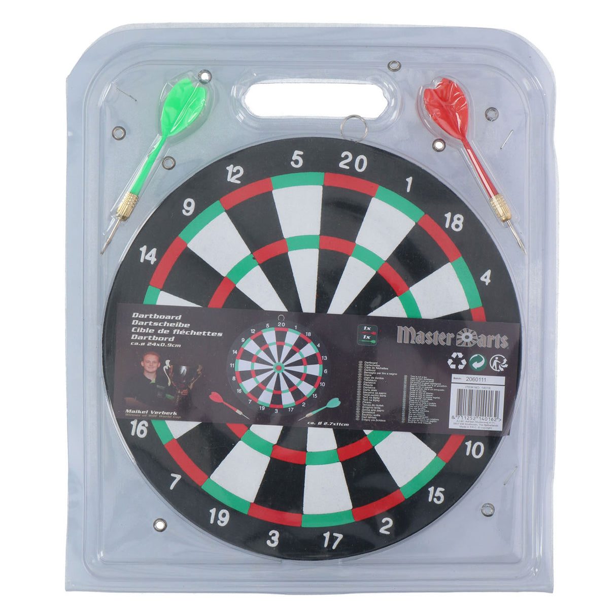 Dartbord met pijltjes