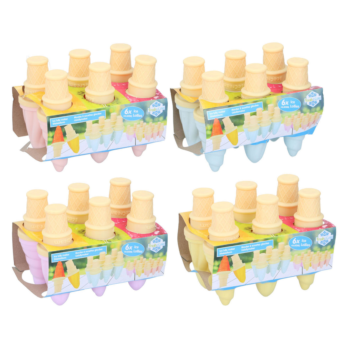 Ijslollymaker 60ml, 6dlg.