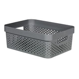 Curver infinity dots opbergbox 11l antraciet