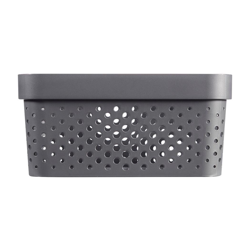 Curver infinity dots opbergbox 11l antraciet
