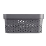 Curver infinity dots opbergbox 11l antraciet