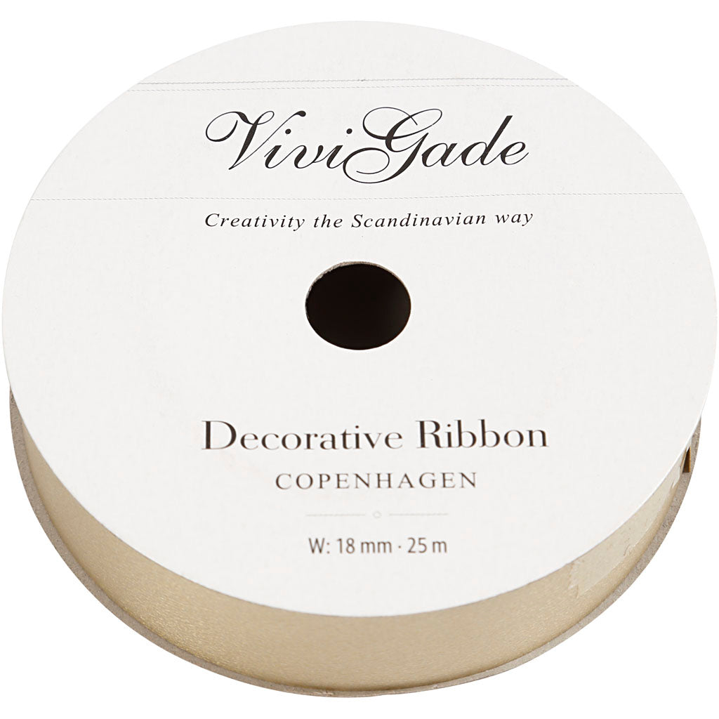 Vivi gade cadeaulint, b: 18 mm, matt, goud, 25 m 1 rol