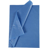 Creativ company tissuepapier, vel 50x70 cm, 17 gr, blauw, 10 vel 1 doos