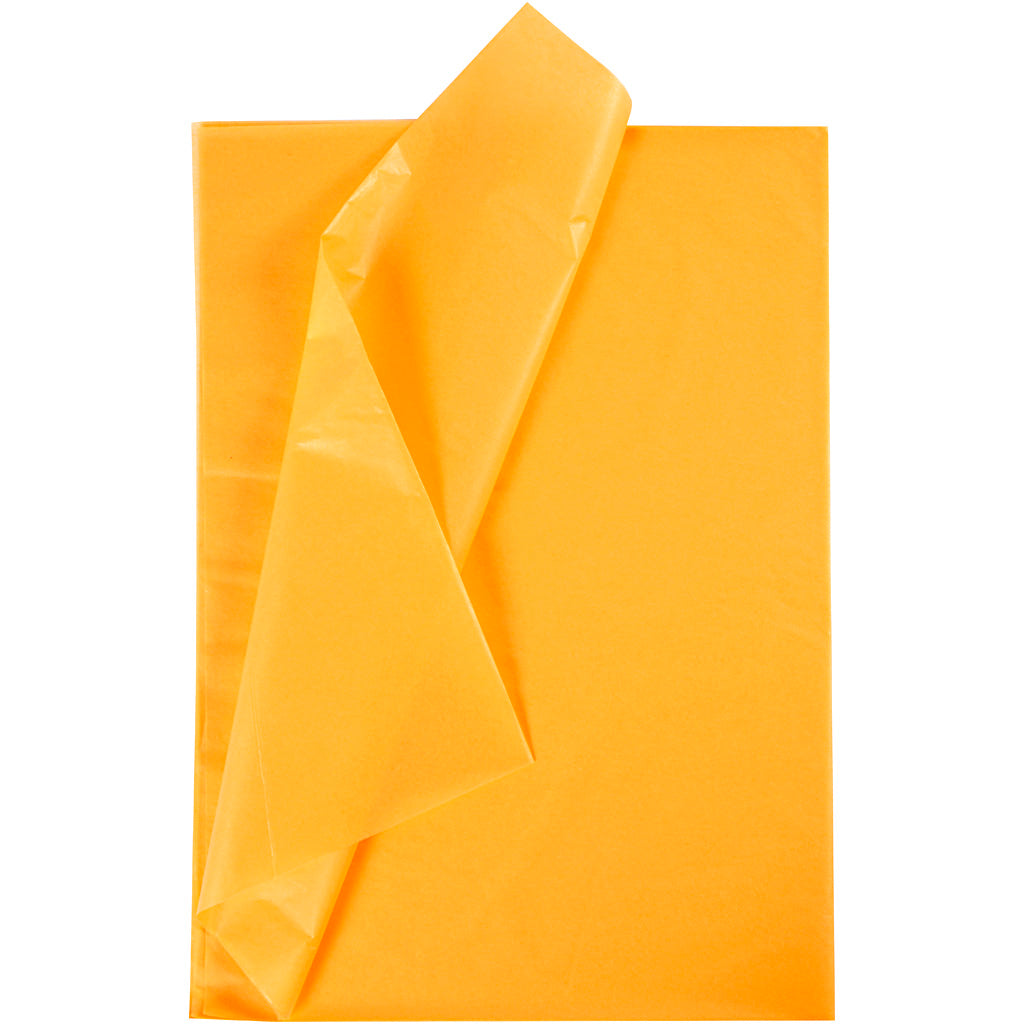Creativ company tissuepapier, vel 50x70 cm, 17 gr, geel, 10 vel 1 doos