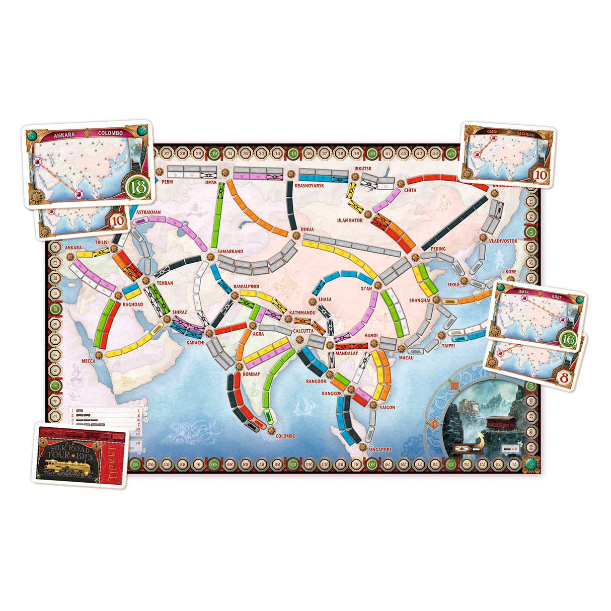 Asmodee ticket to ride azië bordspel