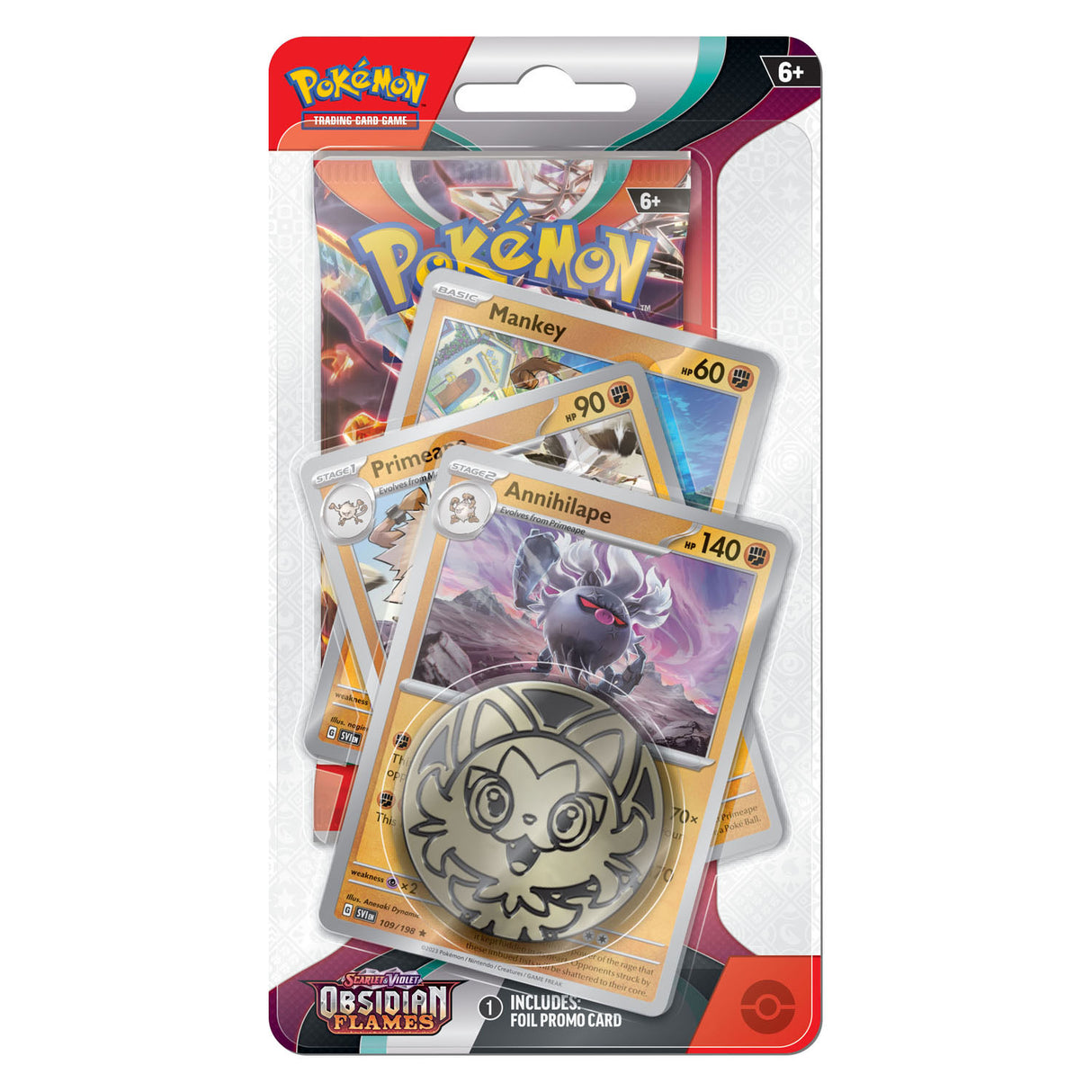 Asmodee pokemon tcg s v obsidian flames premium checklane annihilape