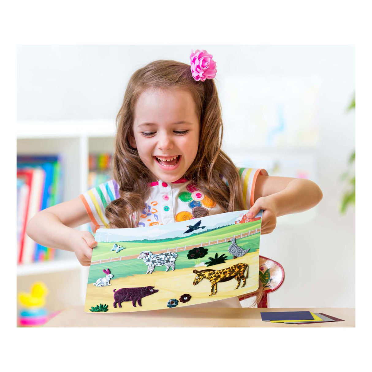 Megableu foil fun stickers maken dieren, 100 stickers