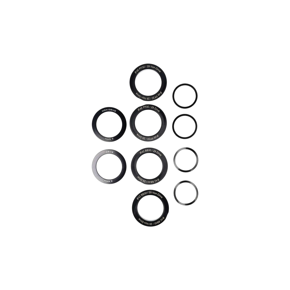 Trapas Elvedes SRAM DUB BB30 (ø42mm) + PF30 (ø46mm)