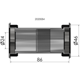Twist fit trapas Elvedes voor BB386 Shimano 46 x 86 mm