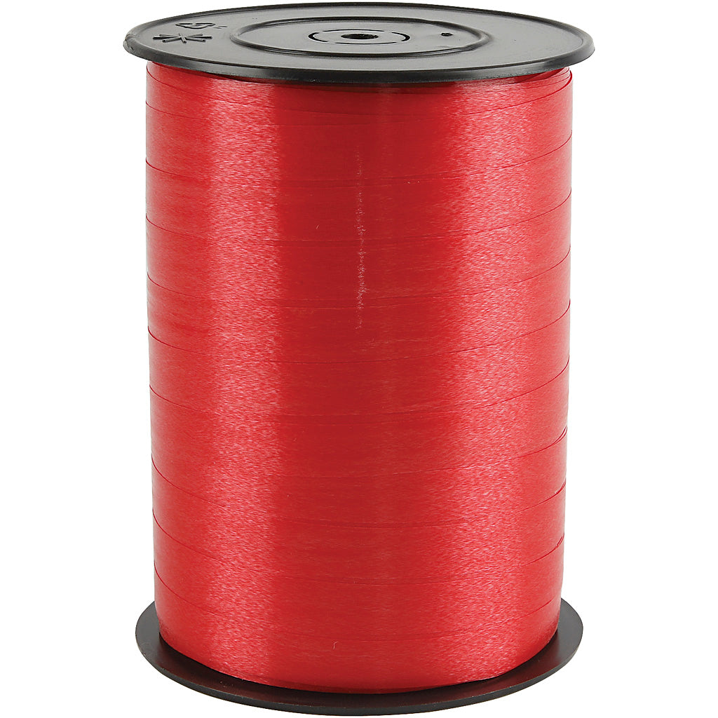 Creativ company cadeaulint, b: 10 mm, glossy, rood, 250 m 1 rol