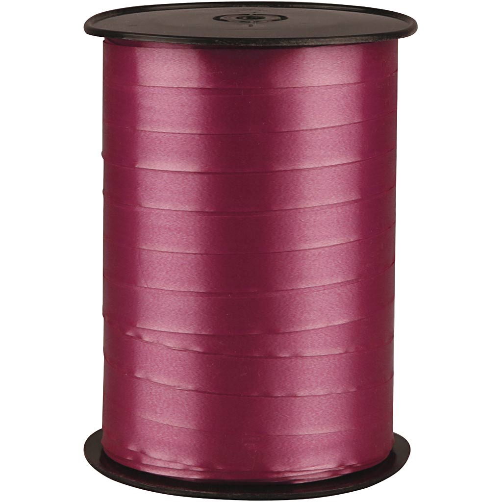 Creativ company cadeaulint, b: 10 mm, glossy, robijnrood, 250 m 1 rol