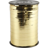 Creativ company cadeaulint, b: 10 mm, glossy, goud metallic, 250 m 1 rol