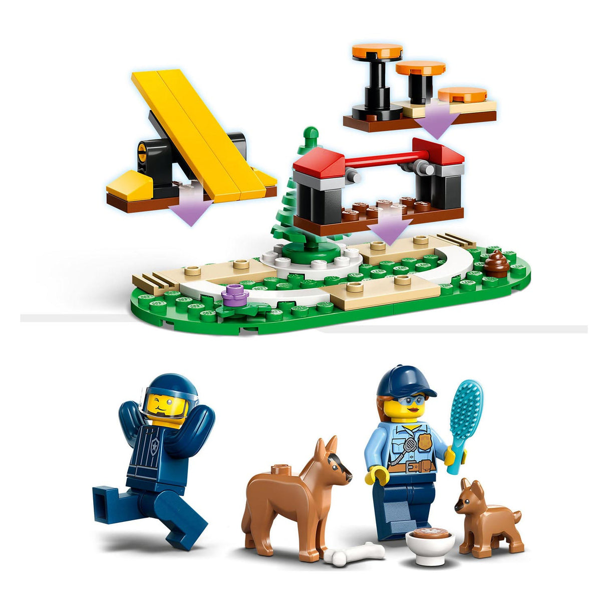Lego city 60369 mobiele training voor politiehonden