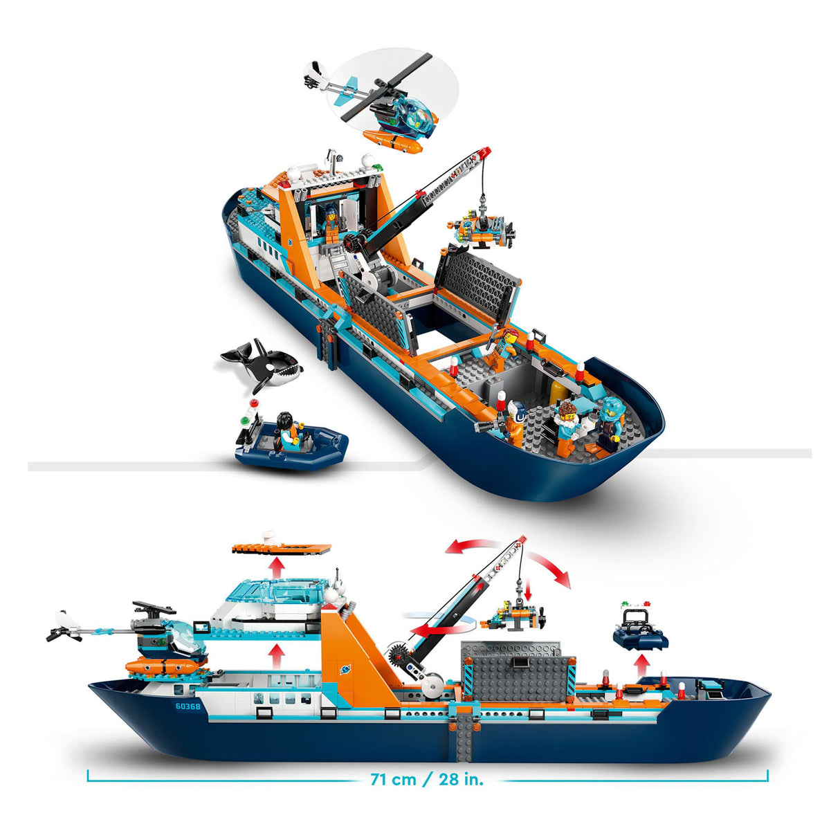 Lego city 60368 poolonderzoeksschip