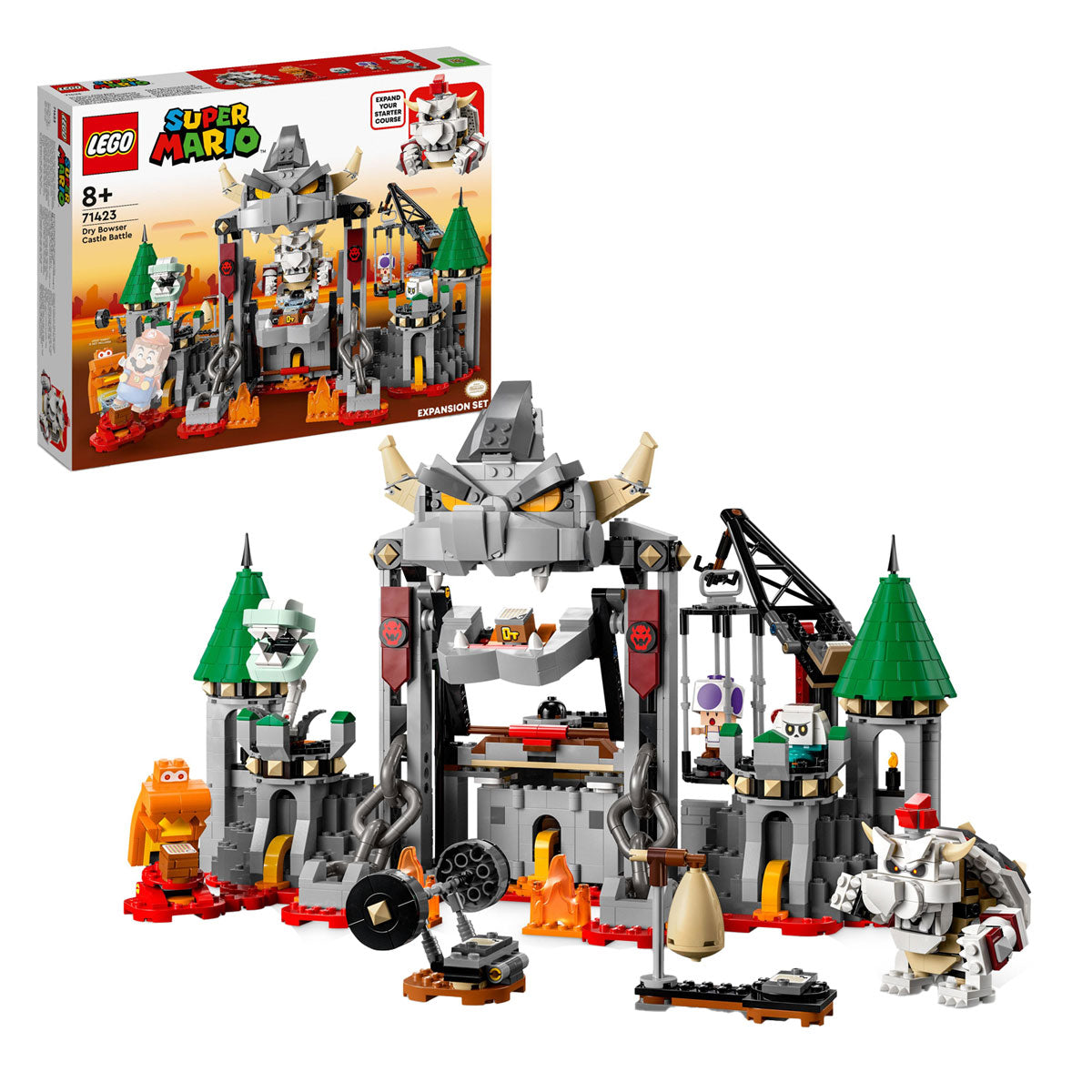 Lego LEGO Super Mario 71423 Uitbreidingsset: Gevecht op Dry Bowsers Kasteel