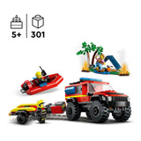 Lego LEGO City 60412 4X4 Brandweerauto met Reddingsboot