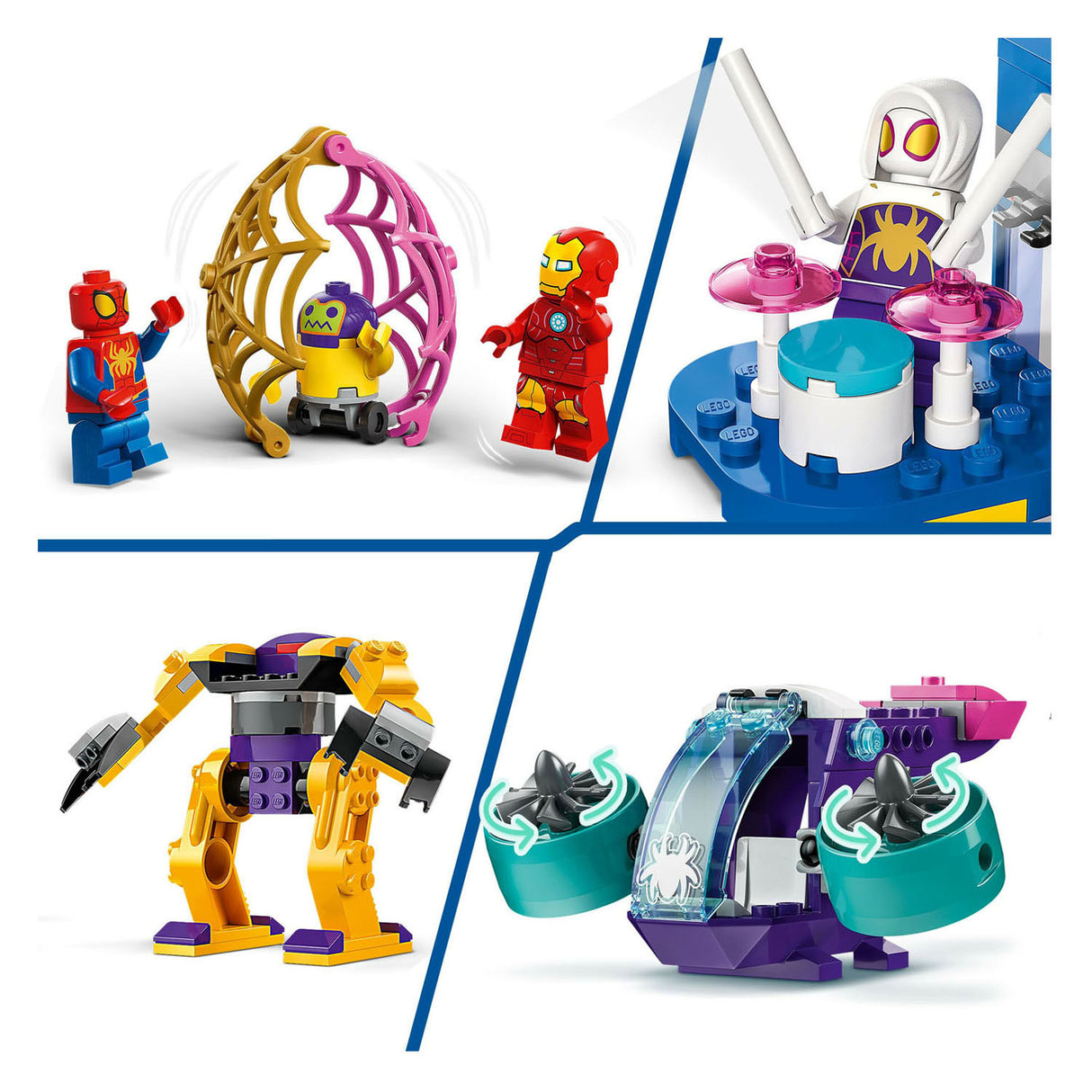 Lego marvel 10794 team spidey webspinner hoofdkantoor