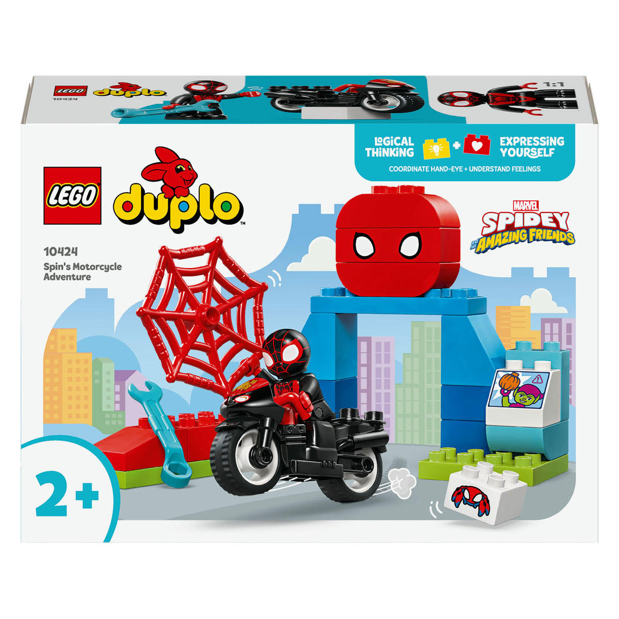 Lego duplo 10424 de motoravonturen van spin