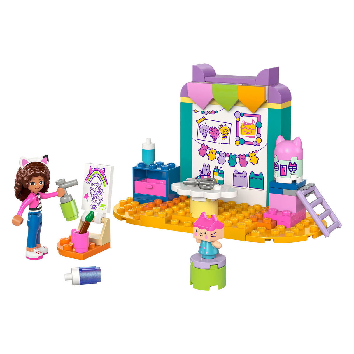 Lego gabby's poppenhuis 10795 knutselen met babykitty
