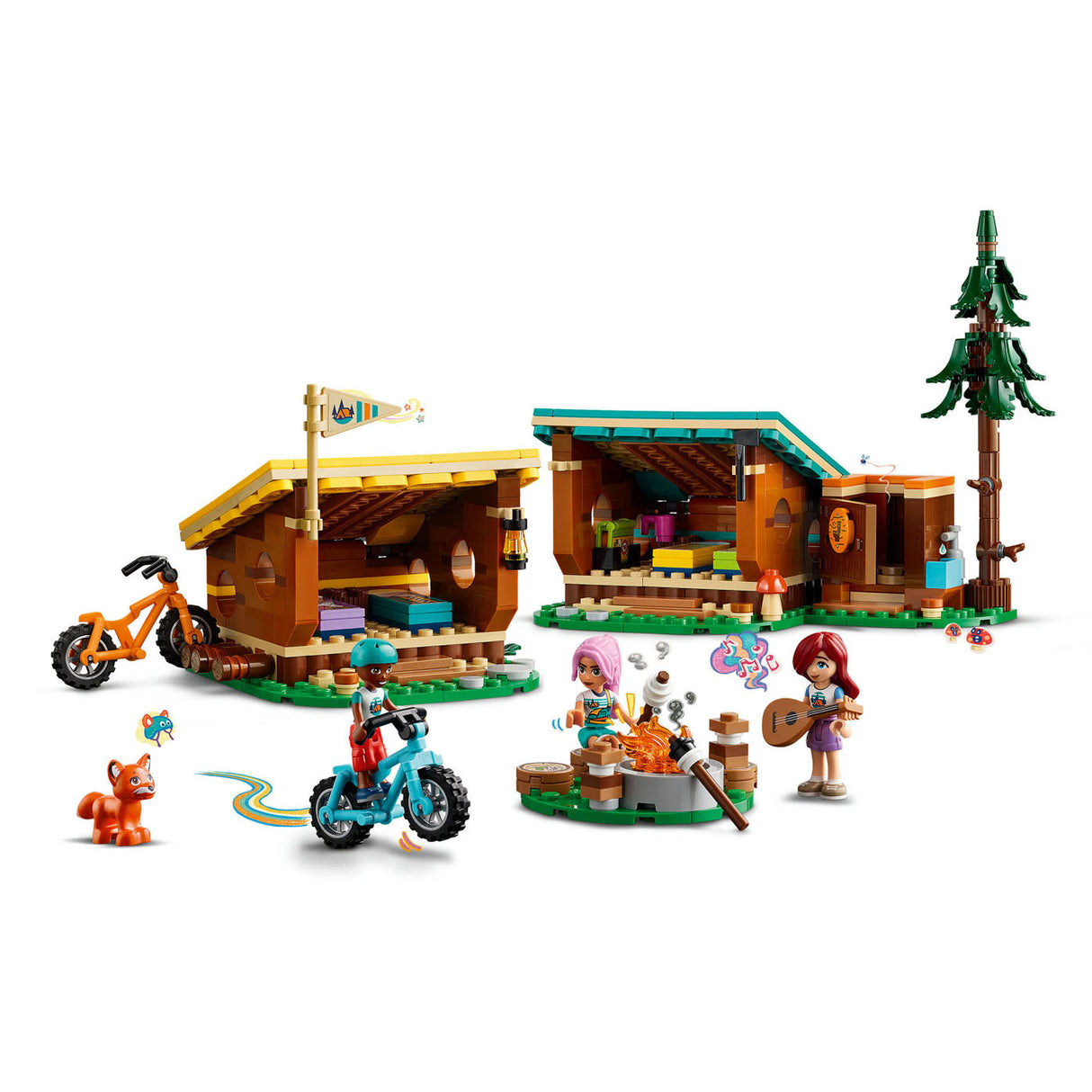 Lego friends 42624 avonturenkamp knusse boshutten