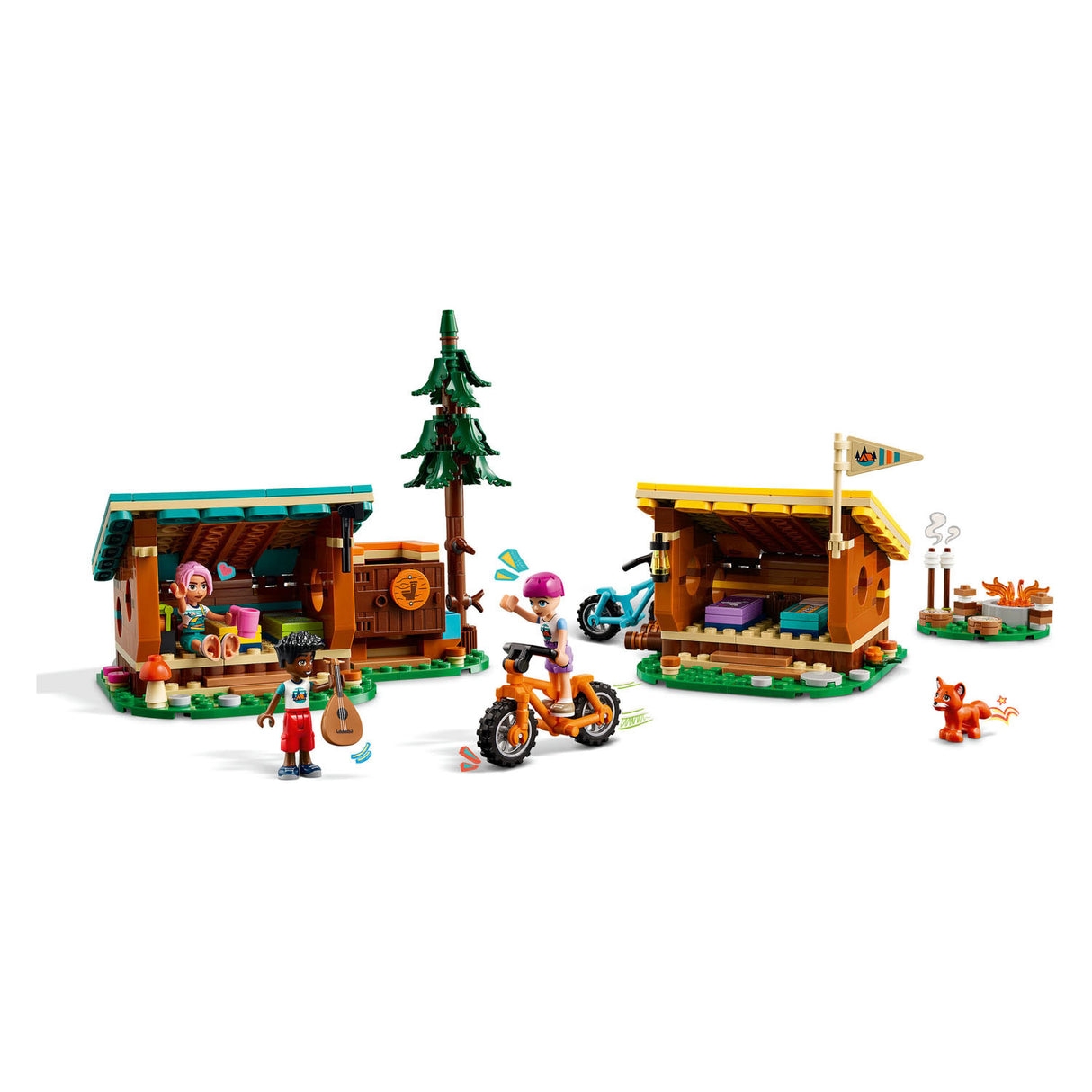 Lego friends 42624 avonturenkamp knusse boshutten
