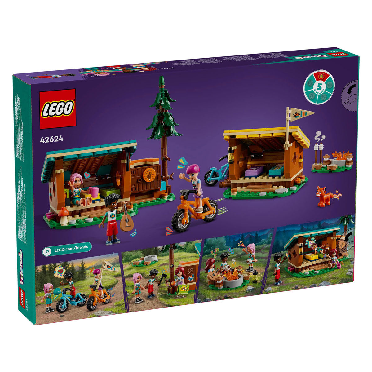 Lego friends 42624 avonturenkamp knusse boshutten