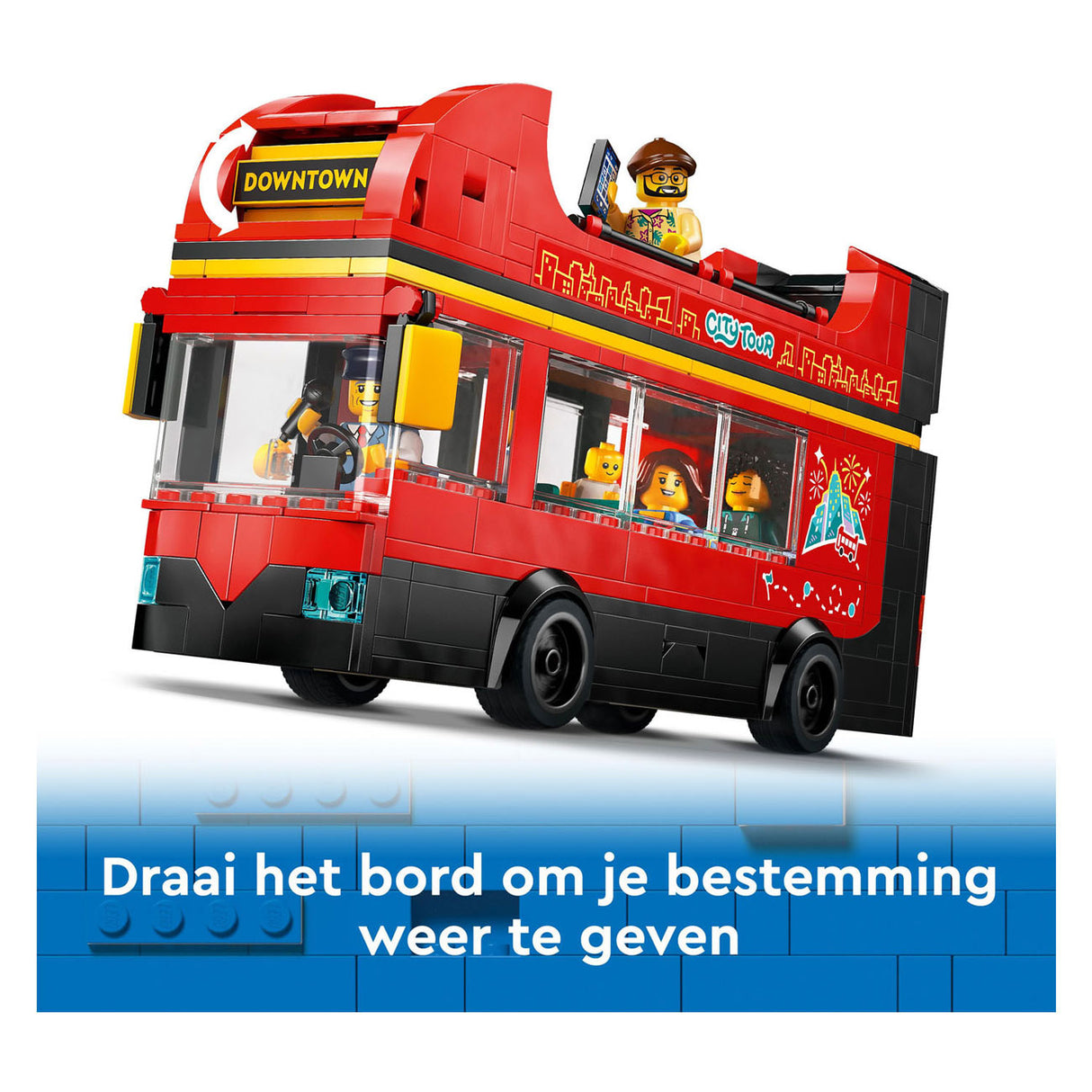 Lego city 60407 toeristische rode dubbeldekker