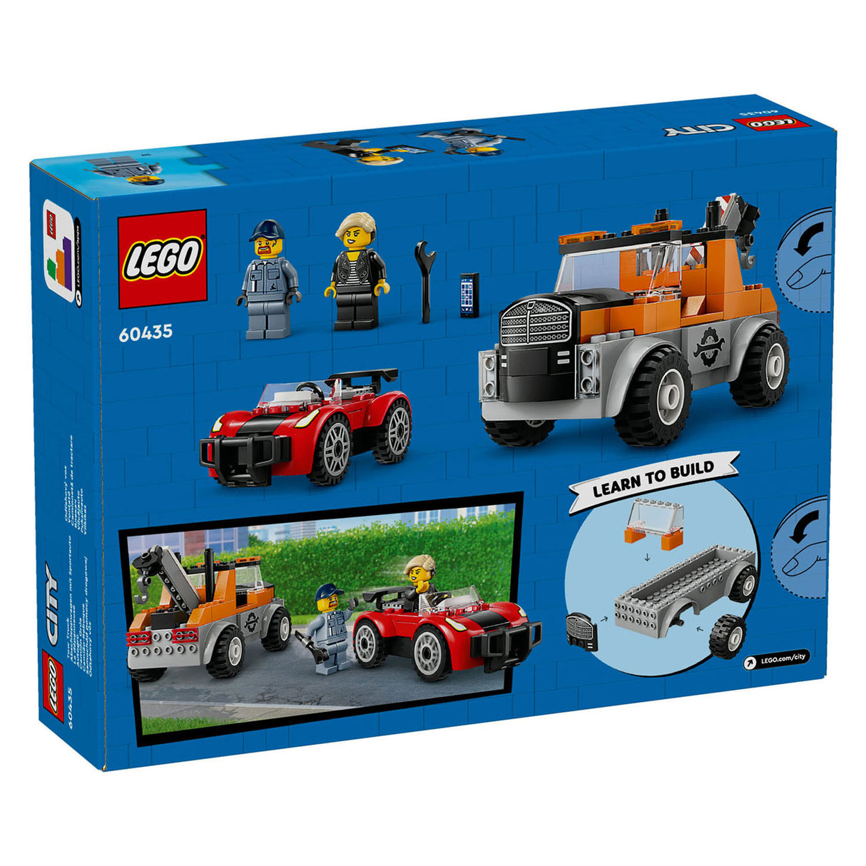 Lego city 60435 sleepwagen en sportautoreparatie