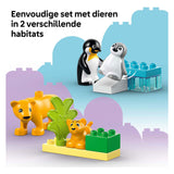 Lego duplo town 10442 families van wilde dieren: pinguïns en leeuwen