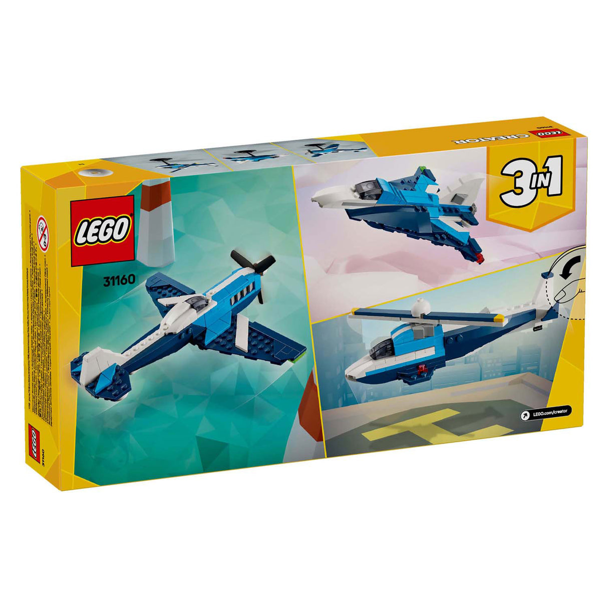 Lego creator 31160 luchtvaart: racevliegtuig