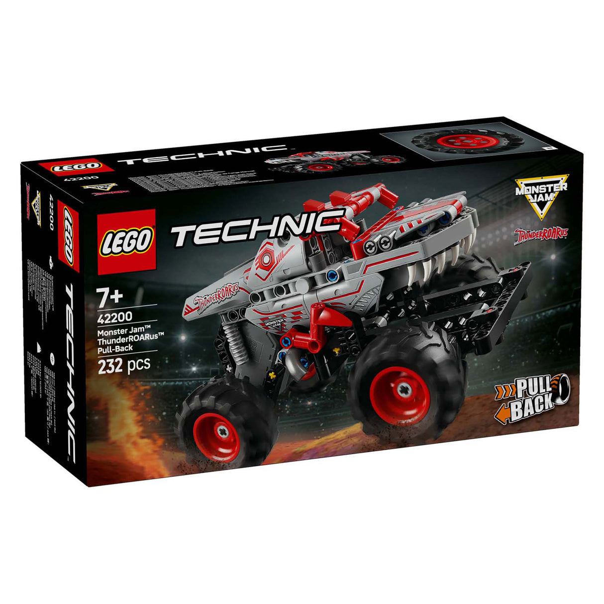 Lego technic 42200 monster jam thunderroarus pull-back
