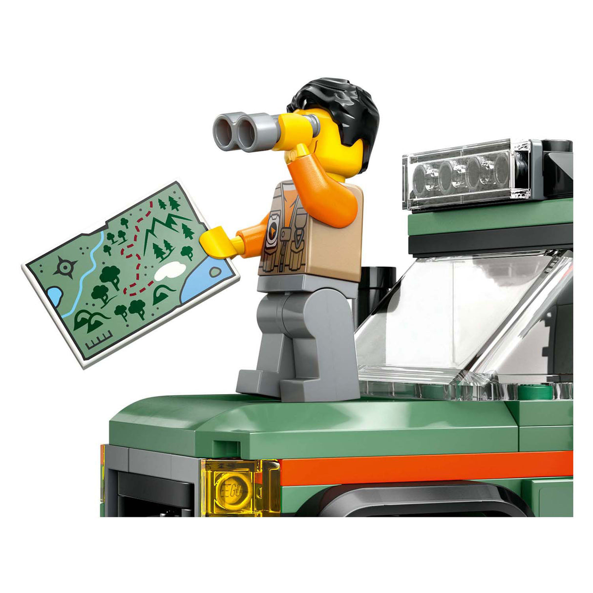 Lego city 60447 4x4 terreinwagen voor in de bergen