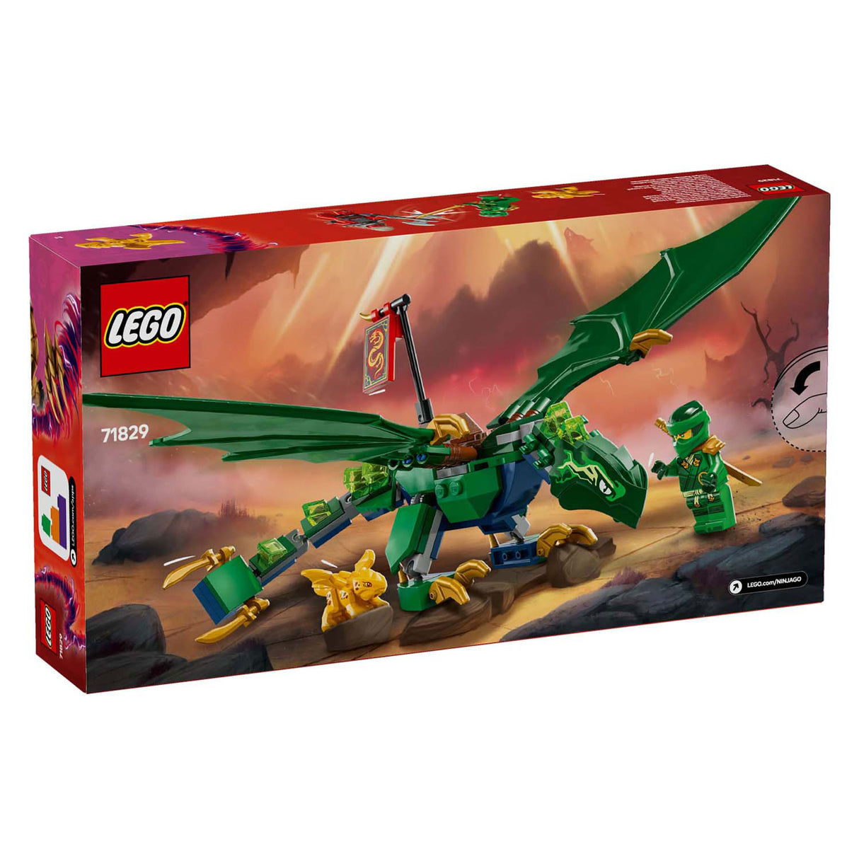 Lego ninjago 71829 lloyds groene bosdraak