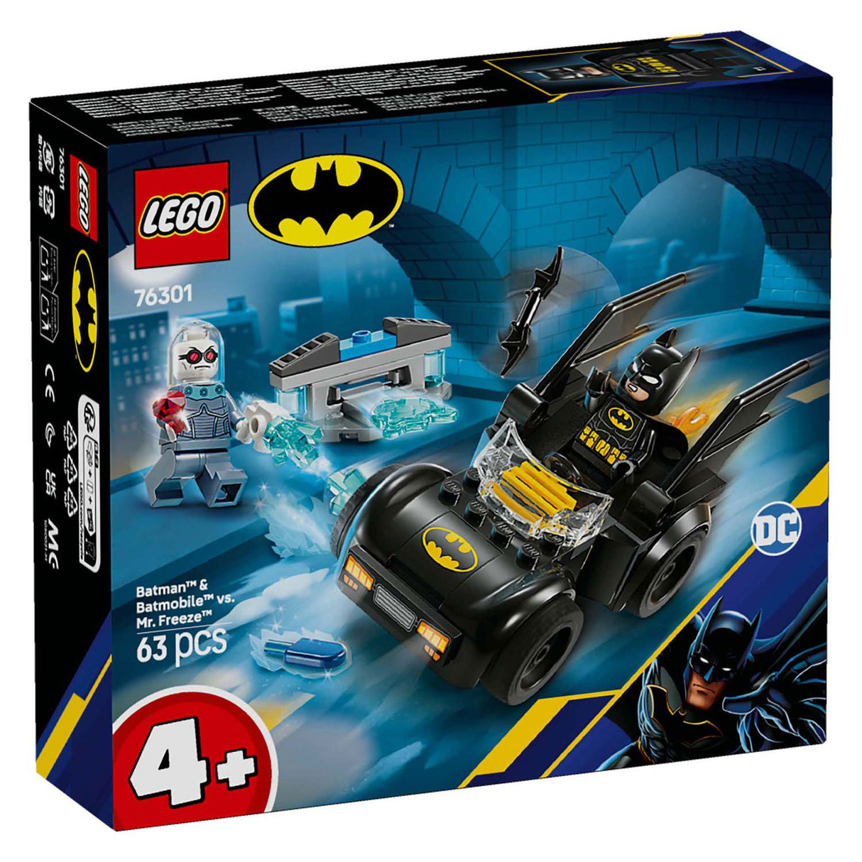 Lego dc 76301 baan en baobile vs. mr. freeze