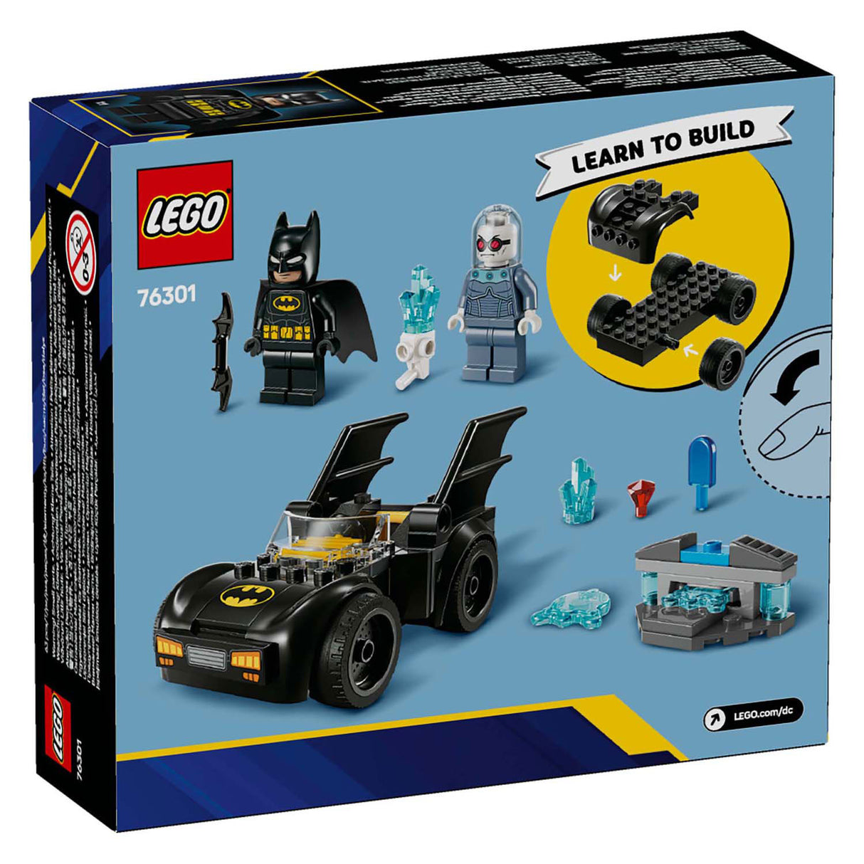 Lego dc 76301 baan en baobile vs. mr. freeze
