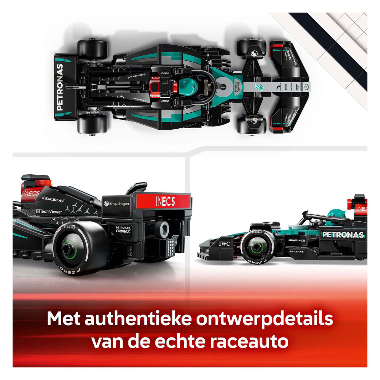 Lego speed champions 77244 mercedes-amg f1 w15 racewagen
