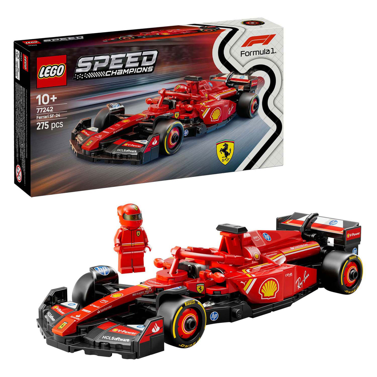 Lego speed champions 77242 ferrari sf-24 f1 racewagen