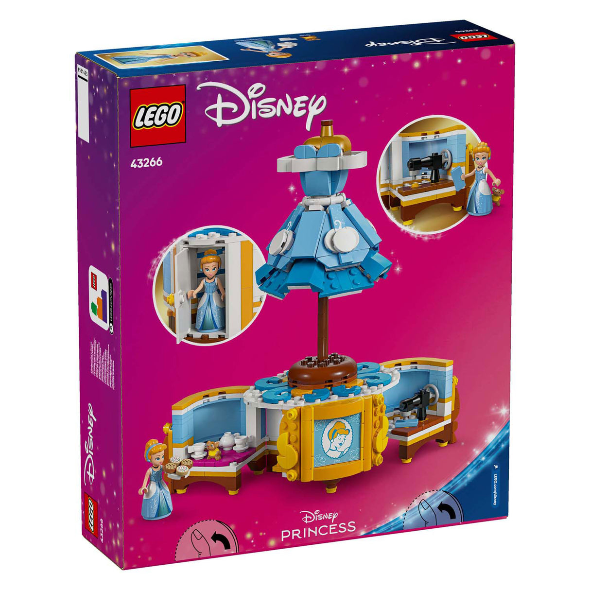 Lego disney prinses 43266 de jurk van assepoester