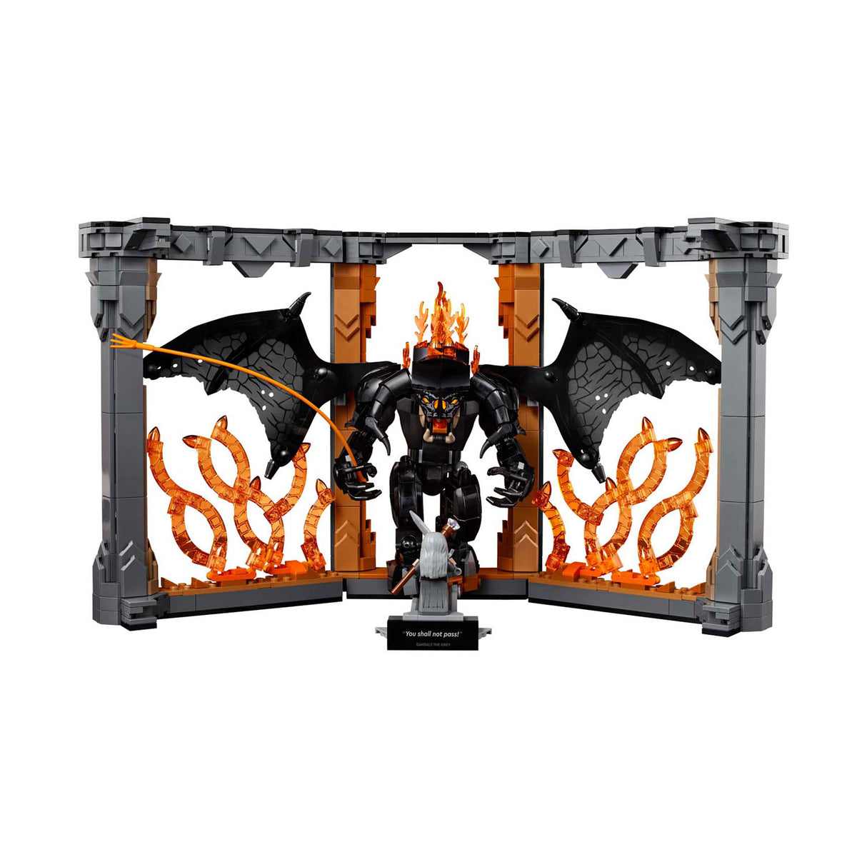 Lego icons 10367 boekensteun the lord of the rings balrog