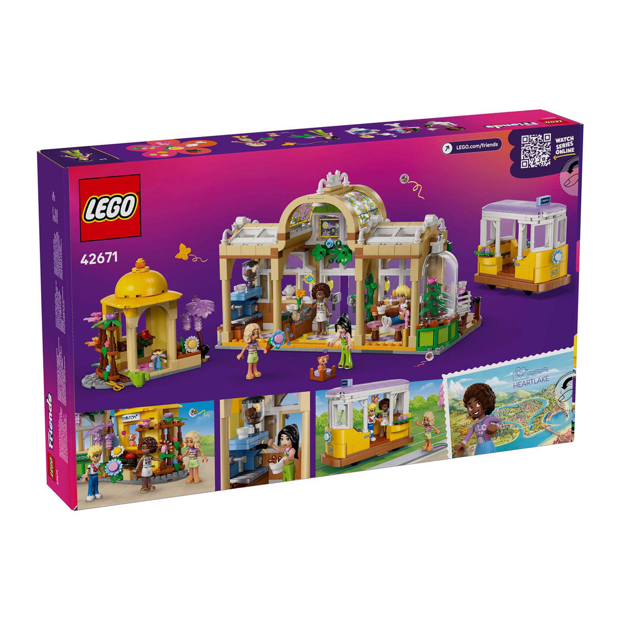 Lego friends 42671 plantencafé en bloemenwinkel