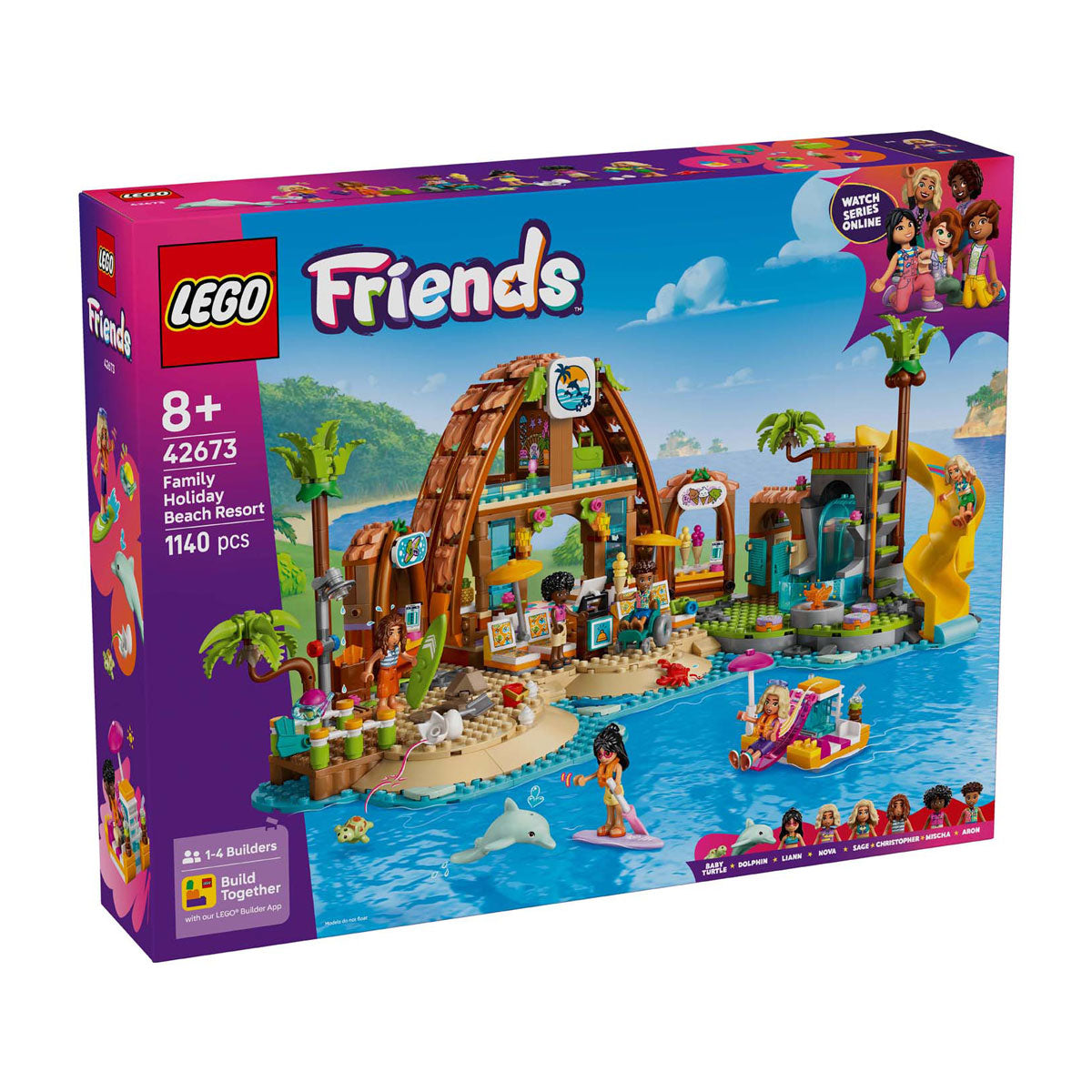 Lego friends 42673 familie vakantie strandresort